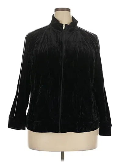 Pre-owned Talbots Track Jacket In Black