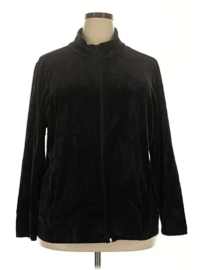 Pre-owned Talbots Track Jacket In Black