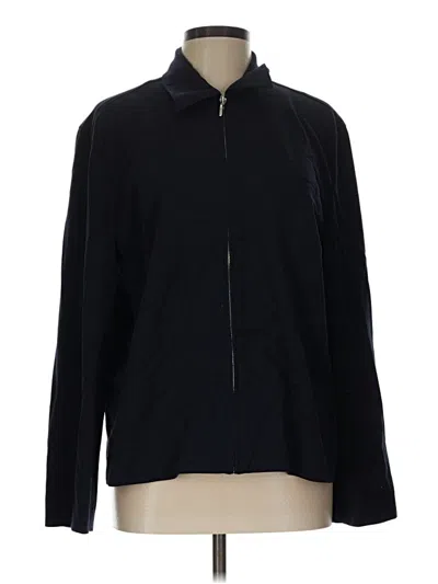 Pre-owned Talbots Track Jacket In Black