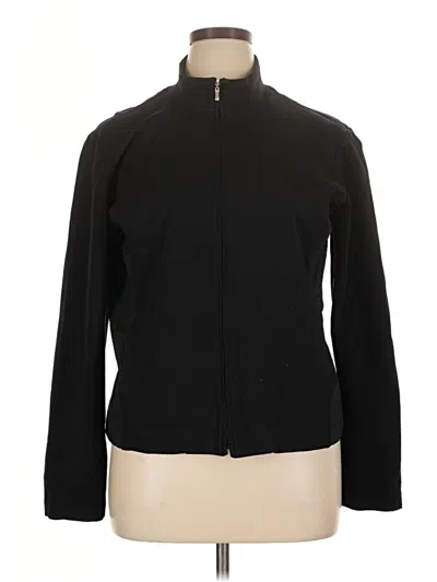Pre-owned Talbots Track Jacket In Black
