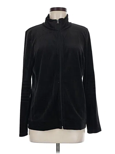Pre-owned Talbots Track Jacket In Black