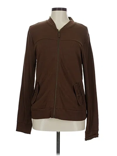 Pre-owned Talbots Track Jacket In Brown