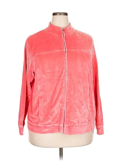 Pre-owned Talbots Track Jacket In Pink