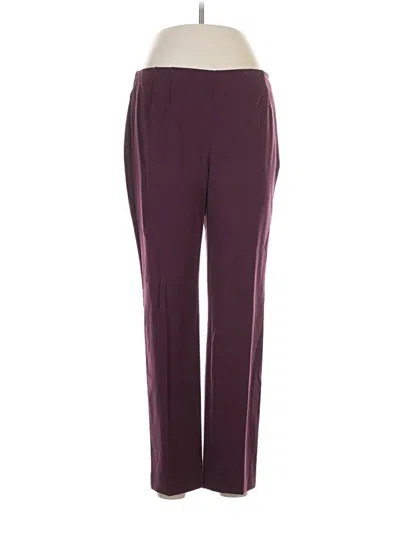 Pre-owned Talbots Track Pants In Burgundy
