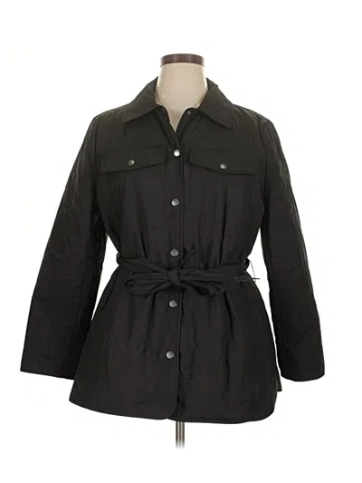 Pre-owned Talbots Trenchcoat In Black