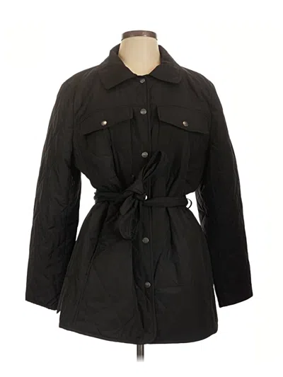 Pre-owned Talbots Trenchcoat In Black