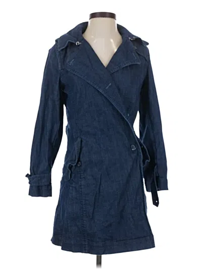 Pre-owned Talbots Trenchcoat In Blue