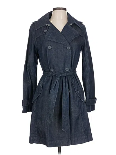 Pre-owned Talbots Trenchcoat In Blue