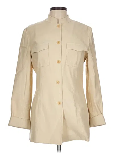 Pre-owned Talbots Trenchcoat In Ivory