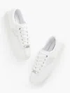 Talbots Â® Nylite Plus Elite Leather Sneakers - White - 9m  In White