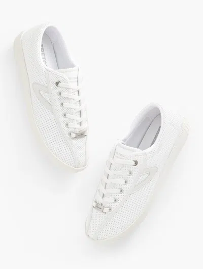 Talbots Â® Nylite Plus Elite Leather Sneakers - White - 9 1/2 M