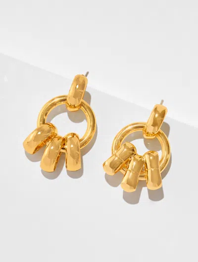 Talbots Tri Links Drop Earrings - Gold - 001