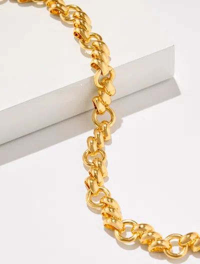 Talbots Tri Links Necklace - Gold - 001