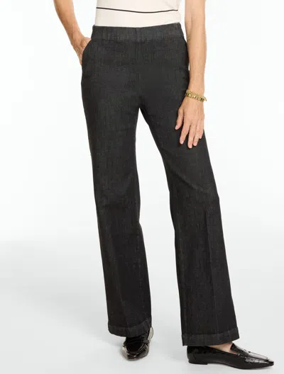 Talbots Trouser Pull-on Travel Jeans - Crescent Wash - Xs