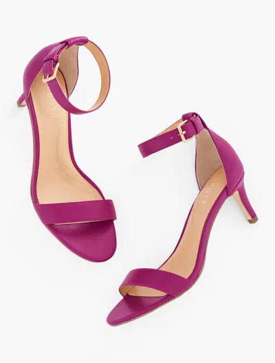 Talbots Trulli Nappa Ankle Strap Sandals - Plumrose - 11m