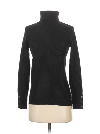 Pre-owned Talbots Turtleneck Sweater In Black