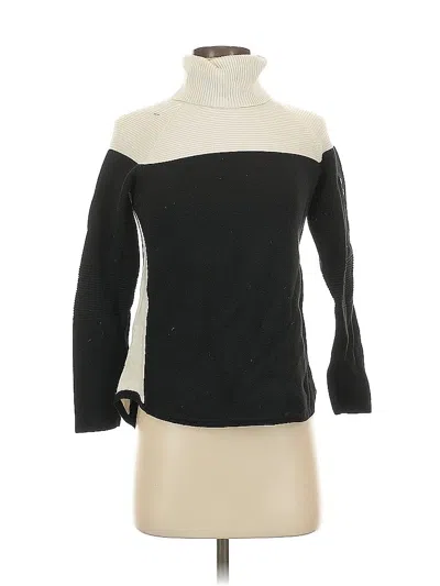 Pre-owned Talbots Turtleneck Sweater In Black
