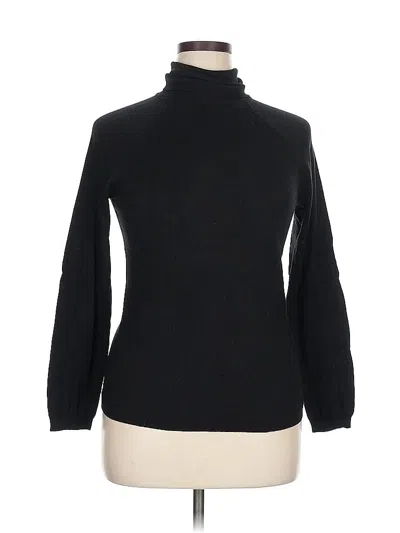 Pre-owned Talbots Turtleneck Sweater In Black