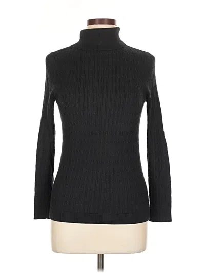 Pre-owned Talbots Turtleneck Sweater In Black