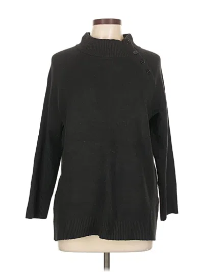 Pre-owned Talbots Turtleneck Sweater In Black