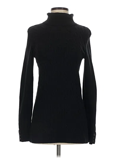 Pre-owned Talbots Turtleneck Sweater In Black