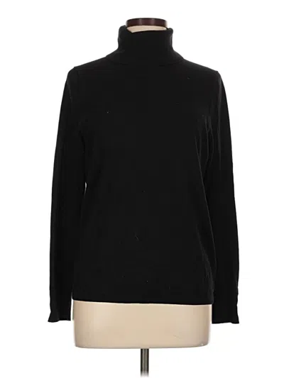 Pre-owned Talbots Turtleneck Sweater In Black