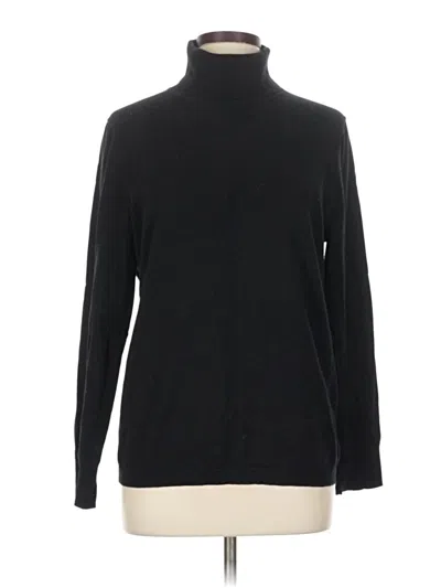 Pre-owned Talbots Turtleneck Sweater In Black