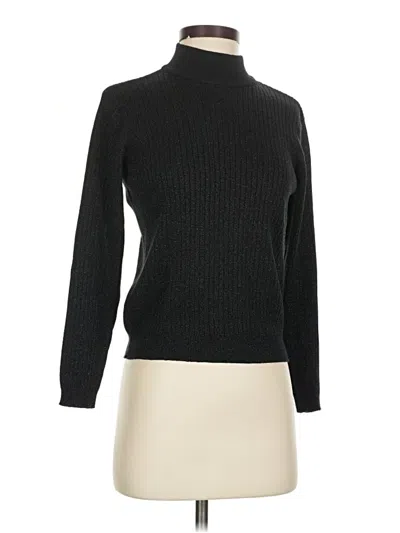 Pre-owned Talbots Turtleneck Sweater In Black