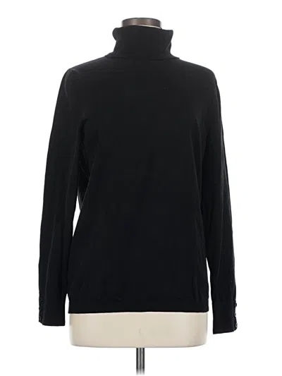 Pre-owned Talbots Turtleneck Sweater In Black