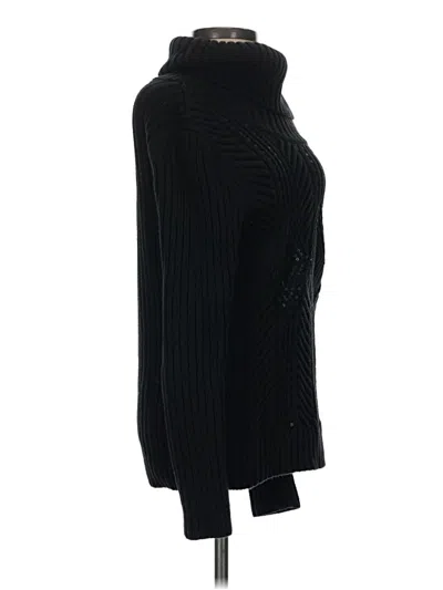 Pre-owned Talbots Turtleneck Sweater In Black
