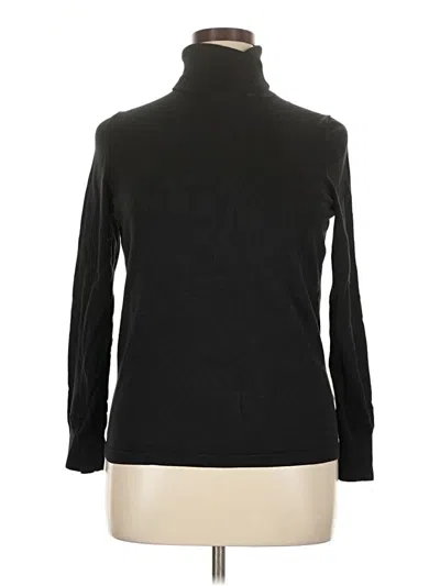 Pre-owned Talbots Turtleneck Sweater In Black