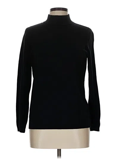 Pre-owned Talbots Turtleneck Sweater In Black