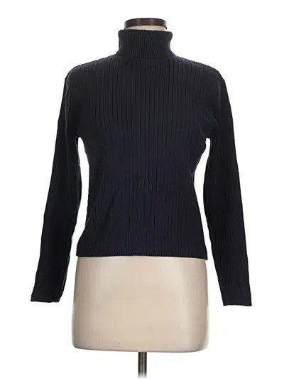 Pre-owned Talbots Turtleneck Sweater In Black