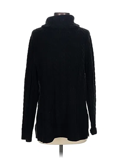 Pre-owned Talbots Turtleneck Sweater In Black