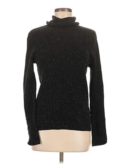 Pre-owned Talbots Turtleneck Sweater In Black