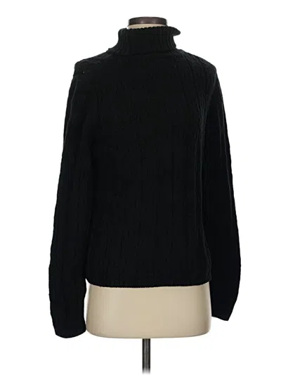 Pre-owned Talbots Turtleneck Sweater In Black