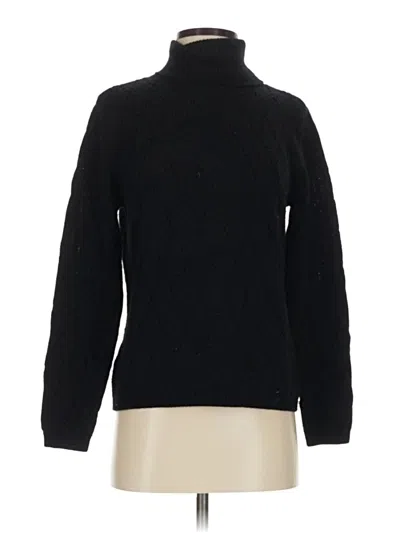 Pre-owned Talbots Turtleneck Sweater In Black