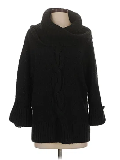 Pre-owned Talbots Turtleneck Sweater In Black
