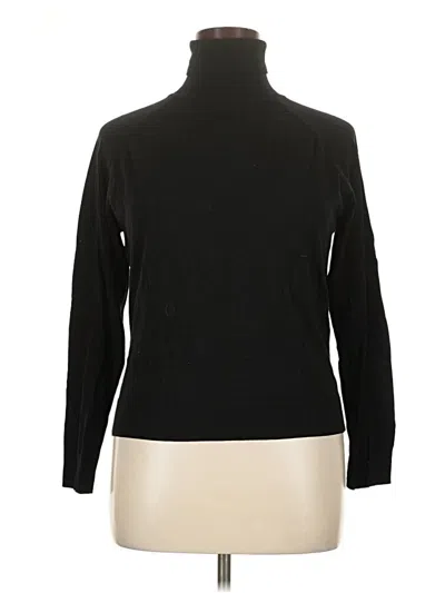 Pre-owned Talbots Turtleneck Sweater In Black