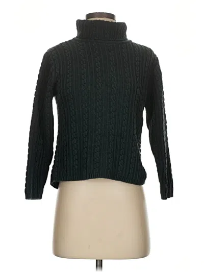 Pre-owned Talbots Turtleneck Sweater In Black