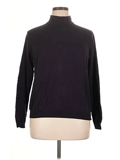 Pre-owned Talbots Turtleneck Sweater In Black