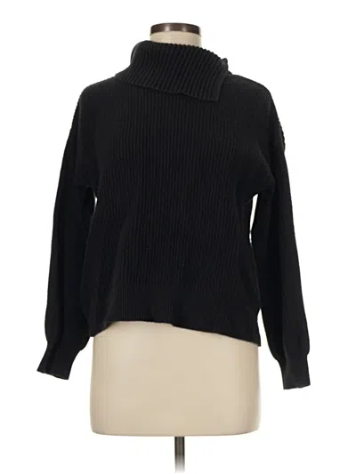 Pre-owned Talbots Turtleneck Sweater In Black