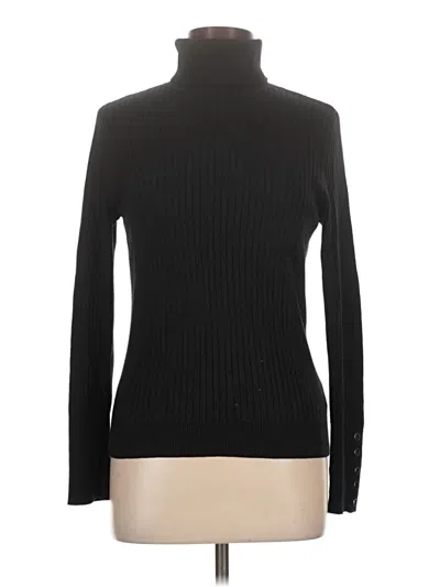 Pre-owned Talbots Turtleneck Sweater In Black