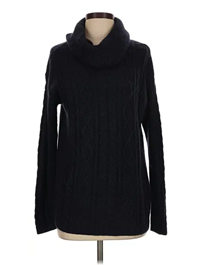 Pre-owned Talbots Turtleneck Sweater In Black