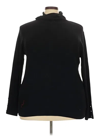 Pre-owned Talbots Turtleneck Sweater In Black