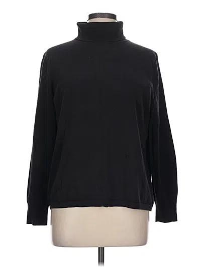 Pre-owned Talbots Turtleneck Sweater In Black