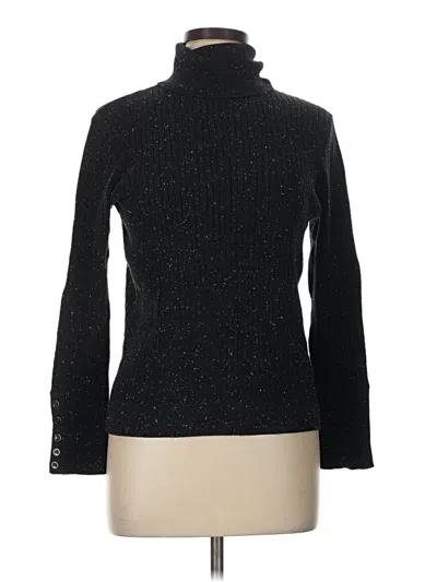 Pre-owned Talbots Turtleneck Sweater In Black