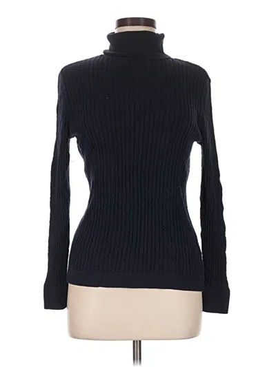 Pre-owned Talbots Turtleneck Sweater In Black