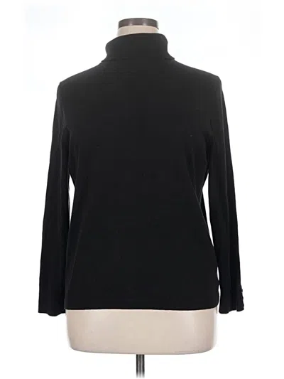 Pre-owned Talbots Turtleneck Sweater In Black