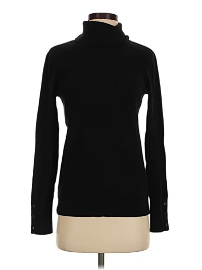 Pre-owned Talbots Turtleneck Sweater In Black